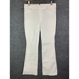 Spanx Pants Womens XL Flare Jeans White‎ Stretch Pull On